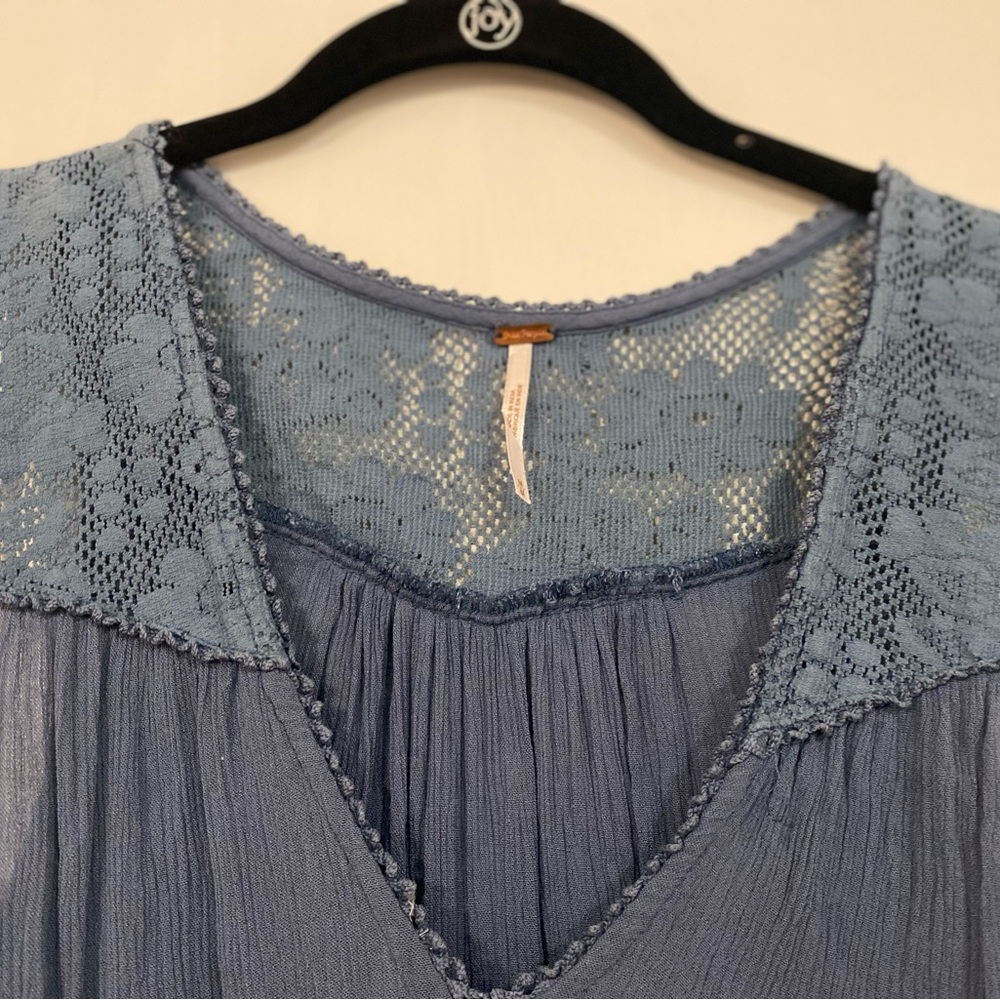 Free People Blue Sleeveless Dress - Size Medium - Picture 4 of 8